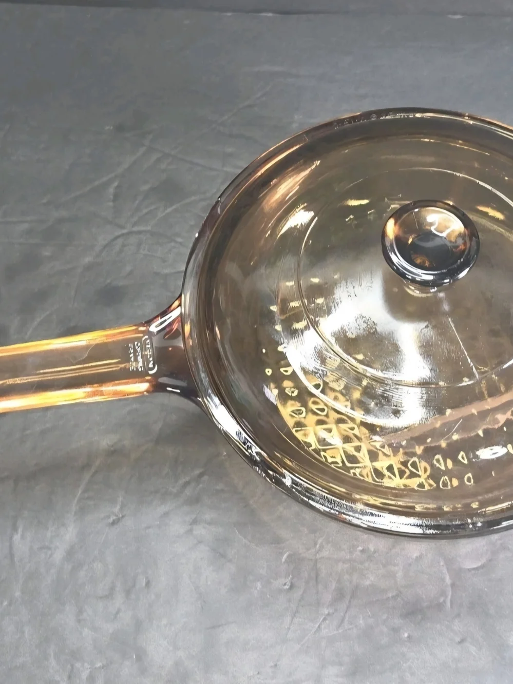 Vintage Vision Corning France Amber Glass 7